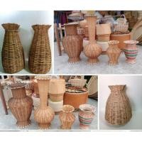 ราคา แจกันใส่ดอกไม้ มีทั้งแบบไม้และแบบหวายราคาถูก แจกันไม้ไผ่สาน (20578074670)