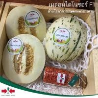 ราคา 10แถม1 เมล็ดพันธ์ุตราศรแดง East-West Seed เมล่อนลูกผสม พันธุ์ไดโนซอร์ F1 ขายส่ง22฿(ขายส่งไมามีของแถม) (5363369422)