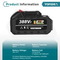 ราคา Yofidra 18-20V Rechargeable Lithium-Ion Battery For Cordless Drill/Saw/Screwdriver/Wrench/Angle Gri (28293704699)