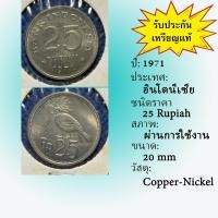 ราคา No.62008 ปี1971 Indonesia อินโดนีเซีย 25 Rupiah เหรียญต่างประเทศ เหรียญเก่า หายาก น่าสะสม ราคาถูก (29590072896)