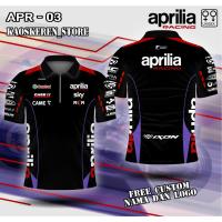 ราคา Team aprilia jersey โปโลคอปก gp ลูกเรือเสื้อ prilia gp เสื้อยืดฟรีที่กําหนดเอง (28837600453)