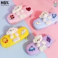ราคา A291 กล่องดินสอน้องหมี NBX newmebox ของแท้! กระเป๋าดินสอ ขนเฟอร์ ซิลิโคน น่ารัก จุได้เยอะ สำหรับเด็ก กระเป๋าใส่ดินสอ (19518373526)