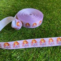 ราคา ริบบิ้นผ้าพิมพ์ลายการ์ตูน โซเฟียม่วง กว้าง25m (3341769340)