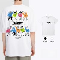 ราคา 200G ผ้าฝ้าย EXO SUHO เสื้อยืดสําหรับชาย Oversize Tee Baju แขนสั้นรอบคอเสื้อ Kaos (57901808419)