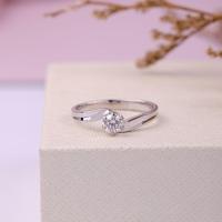 ราคา แหวนเพชรเม็ดเดียว ตัวเรือนทองขาว 18k (23017346724)