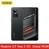 ราคา Global ROM Realme GT Neo 3 5G Smartphones 8GB RAM NFC Dimensity 8100 Octa Core 6.7 inch FHD+ 80W/150W Super Charge 50MP main Camera Android 12 (20091396849)