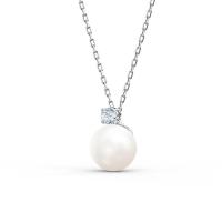 ราคา สร้อยคอไข่มุกไดนามิก Swarovski SWAN สำหรับผู้หญิง พร้อมคริสตัล Swarovski Elements สร้อยคอกระดูกไหปลาร้า (41660372059)