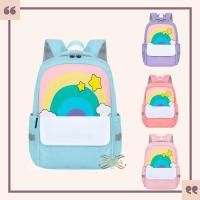 ราคา [MONA] Cute Rainbow Motif Backpack School Bag for Elementary School Premium Quality M0205 (41353788603)
