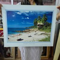 ราคา ภาพเปล่า ภาพวิว ทะเล ขนาด 16x20 นิ้ว (40x50ซม.) ภาพคมชัด ไม่แตกเบลอ สีสวย สีสด (3949924201)