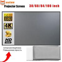 ราคา SUTEE ผ้าโปรเจคเตอร์คุณภาพสูง 30/60/84/100/120 นิ้วหน้าจอโปรเจคเตอร์เรียบง่าย (40676638752)