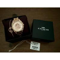 ราคา นาฬิกาข้อมือแท้สีทอง ยี่ห้อ coach ขนาด 36 mm มือสอง สภาพดี (21186641245)