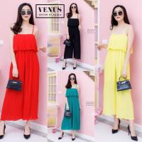 ราคา จั้มสูทสายเดี่ยวอัดพลีท(กดสอบถามก่อนสั่งซื้อนะค่ะ) (2873443073)