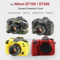 ราคา ยางซิลิโคนอ่อนป้องกัน Body Cover Case กรอบผิวสําหรับ Nikon D7200 D7100 กล้อง (26919666784)