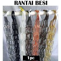 ราคา GANTUNGAN ไม้แขวนเสื้อโซ่เหล็ก ไม้แขวนเสื้อ แหวนโซ่ Strand ไม้แขวนเสื้อเหล็ก ไม้แขวนเสื้อ (40374578135)