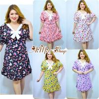 ราคา AiMiss Shop ชุดลายผีเสื้อ เดรสสาวอวบ เสื้อผ้าคนอ้วน ทรงน่ารัก (18725774020)