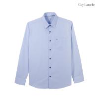 ราคา Guy Laroche เสื้อเชิ้ตแขนยาว สีฟ้า ทอลายในตัว เนื้อผ้า Cotton/Polyester ทรง SLIM FIT (BAB9204W5BU) (51652102035)