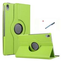 ราคา เคสแท็บเล็ตหนังหมุนได้สำหรับ Lenovo Tab 10.1 M10 "FHD TB-X505F TB-X505X / Lenovo Smart Tab M10 TB-X605F สีเขียว (24173677285)