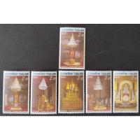 ราคา [แสตมป์ไปรษณีย์ไทย ยังไม่ใช้] ปี 2531 ชุด รัชมังคลาภิเษก(ชุด 3), 6 ดวงชุด หน้าดวง 2,2,2,2,2,2 บาท (29357451908)