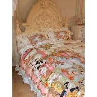 ราคา ผ้าปูที่นอน ผ้าฝ้าย 100 % 600 เส้นทอ (รุ่น : ระบายชายแบบเจ้าหญิง ภาพจริง) (42671965046)