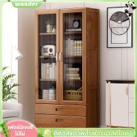 ราคา ตู้หนังสือชั้นวางหนังสือตู้เก็บของแบบมินิมอล ตู้หนังสือกระจก พร้อมลิ้นชัก ตู้หนังสือ ชั้นวางของอเนกประสงค์ วางในห้องนั่ง (26906247522)