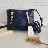 ราคา New Tory Burch Fleming Small Tote Bag (26406841241)