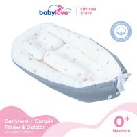 ราคา Babylove Babynest (Set with Bantal Dimple & Bantal Peluk) | Babynest with Dimple Pillow & Bolster (40322176753)
