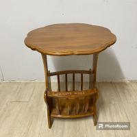 ราคา โต๊ะกระเช้าดอกไม้ ไม้สักแท้100% โต๊ะกาแฟรับแขก (23550017220)