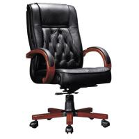 ราคา เก้าอี้สำนักงานผู้บริหาร ขาไม้ หนังแท้ (9775290698)