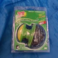 ราคา ฝอยขัดหม้อสก๊อตไบร์ท สร้อยสแตนเลสแท้ 100% ขนาดจัมโบ้สำหรับขัดงานหนัก heavy duty ไฟสแตนเลสพร้อมด้ามจับถนัดมือเส้นใยคม 3M (10611318199)