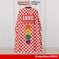 ราคา ผ้าคลุมตัดผม ENVIS ลาย ตารางขาวแดง บาร์เบอร์ (41921794574)