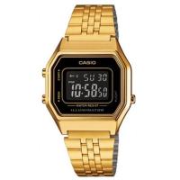 ราคา Casio Standard นาฬิกาข้อมือ สีทอง/ดำ สายสแตนเลส รุ่น LA680WGA-1BDF (379027792)