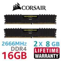 ราคา 16GB (8GBx2) DDR4/2666 RAM PC (แรมพีซี) CORSAIR VENGEANCE LPX (CMK16GX4M2A2666C16) Warranty LT (2119276074)