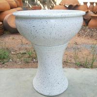 ราคา Sabai Shop 159 ZH อ่างน้ำปลูกบัวดินเผา ลายหินอ่อนสีขาวล้วนอ่างเสริมฮวงจุ้ยหน้าหน้าบ้าน รับประกันสินค้าแตกระหว่างขนส่ง (41575681907)