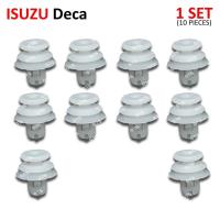 ราคา กิ๊บแผงคอนโซน กิ๊บหน้าคอนโซน 10 ชิ้น สีขาว สำหรับ Isuzu Deca Truck (8896119833)