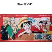 ราคา ลิขสิทธิ์แท้ ผ้าขนหนู ผ้าเช็ดผม ผ้าเช็ดตัว วันพีช (ONEPIECE) ผืนใหญ่ ขนาด 27*54 นิ้ว (916337000)