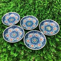 ราคา จานแบ่งลายดอกไม้สีฟ้าคราม ขนาด 4.6” ราคา 40฿/1ใบ #เซรามิคมือสองญี่ปุ่น (3971558113)