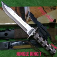 ราคา มีดแรมโบ้ มีด มีดพก มีดเดินป่า มีดพกใบตาย มีดพกเดินป่า JUNGLE KING 1 ใบเลสพร้อมอุปกรณ์ (28073946413)
