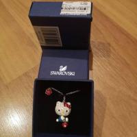 ราคา สร้อยคอ​ Swarovski Hello Kitty Red Apple Pendant, Red Apple Crystal Authentic (4631342888)