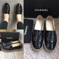 ราคา Used Chanel espadrilles Black patent Authentic % size 37 (2060536159)