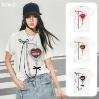 ราคา iCONiC iCONiC ICU T-SHIRT #203282-5 เสื้อยืด พิมพ์ลาย หัวใจ ปักโบว์ ริบบิ้น เสื้อปีใหม่ เสื้อแฟชั่น (28720828265)