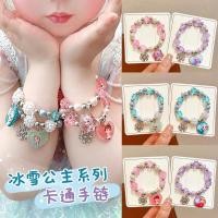 ราคา Disney Frozen Princess Charm สร้อยข้อมือสาวคริสตัล Elsa Anna จี้มือแหวนการ์ตูนเจ้าหญิงเครื่องประดับเด็ก (42200973940)