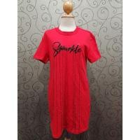 ราคา เดรสสั้นแขนสั้นสีแดงJaspal (25981018145)