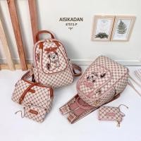 ราคา กระเป๋าเป้ อชิการ์เด้น AISIKADAN งานชุดเซ็ทได้3ใบคุ้มสุดๆ รุ่นใหม่สวยมาก หนังเกรดพรีเมี่ยม 4751S-P (21890643247)