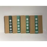 ราคา สมุดปกน้ำตาลสันห่วงขนาด A5 (25981438821)