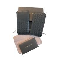 ราคา กระเป๋าสตางค์หนังแท้ สีดำ โบเตก้า แบบใบยาว พร้อมช่องใส่เหรียญ แบรนด์ Bottega Veneta (11606699104)