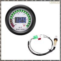 ราคา [LHY] รถดิจิตอลจอแสดงผลอัตราส่วนอากาศ 52 มม.AFR Meter 2IN1 โวลต์มิเตอร์ 12V Narrowband O2 เซนเซอร์ออกซิเจนเมตร (24347438760)