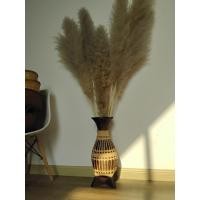 ราคา แจกันดอกไม้ขนาดใหญ่ แจกันไม้ไผ่แต่งลายด้วยหวาย แจกันจักสาน (25576841505)