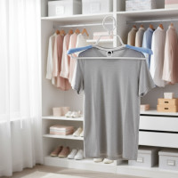 ราคา ไม้แขวนเสื้อกันลื่น 4/6 ชิ้น ชั้นวางเก็บเสื้อผ้าที่บ้าน ไม้แขวนเสื้อโค้ท ไม้แขวนเสื้อผู้ใหญ่แบบปรับความหนาได้ กันลม ราวตากผ้าพลาสติก (57450706589)