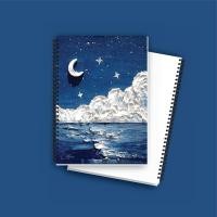 ราคา โน๊ตบุ๊ค A6 NOTES BOOK JOURNAL A6/ NOTEBOOK/ SPIRAL NOTEBOOK AESTHETIC GRID LINE BLANK (53701272568)