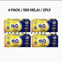 ราคา [4 แพ็คแพคเกจ] NICE FACIAL TISSUE 500 แผ่น 250 แผ่น 2 Ply NICE FACIAL TISSUE 500 บรรจุภัณฑ์ใหม่ (50551293922)